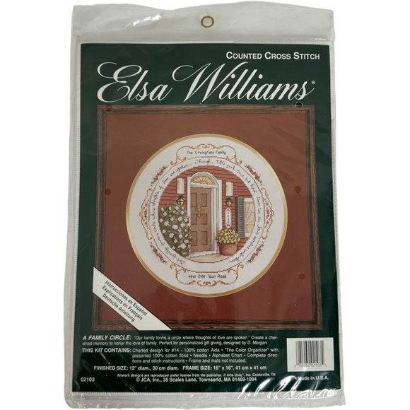 NWT Vintage Elsa Williams Counted Cross Stitch Kit A Family Circle D. Morgan New - Picture 8 of 8